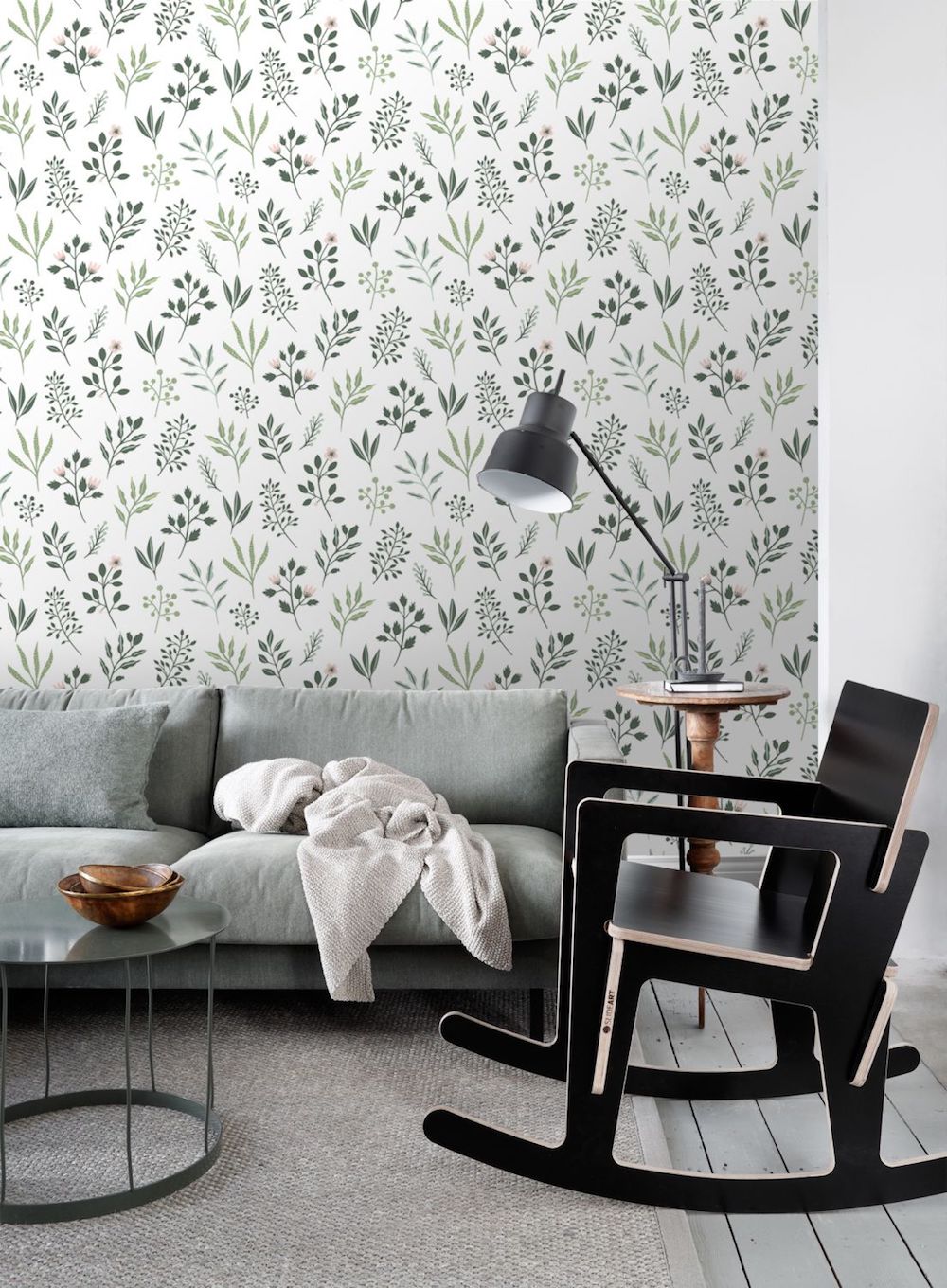 Vintage Flowers - Scandi Florals botanical wallpaper Esta    