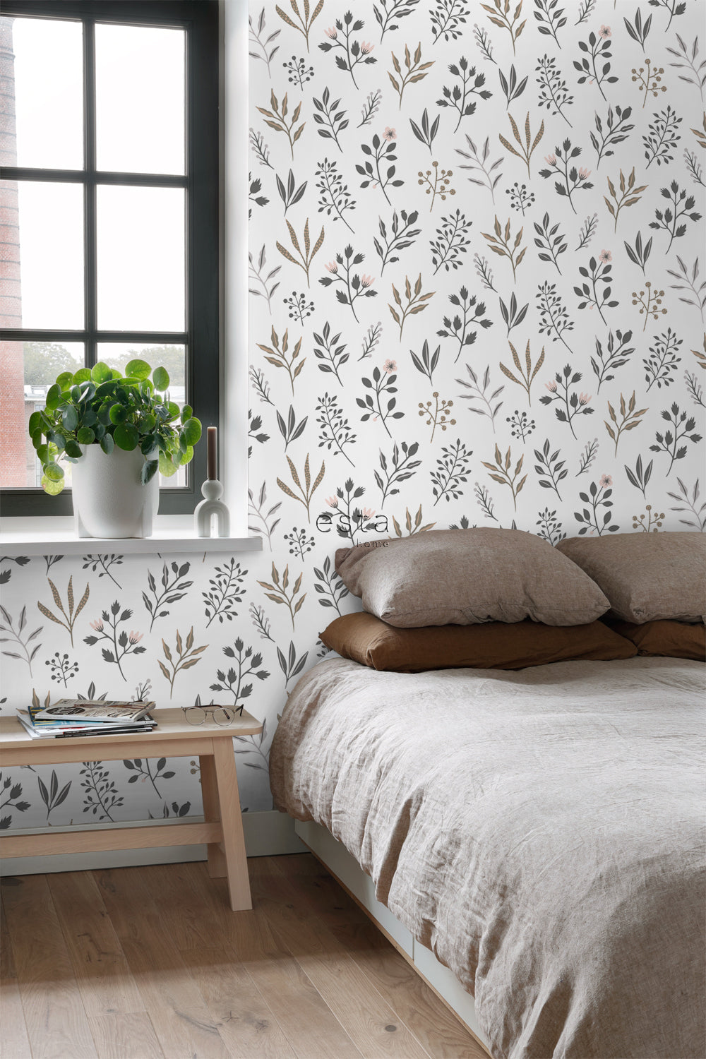 Vintage Flowers - Scandi Florals botanical wallpaper Esta    