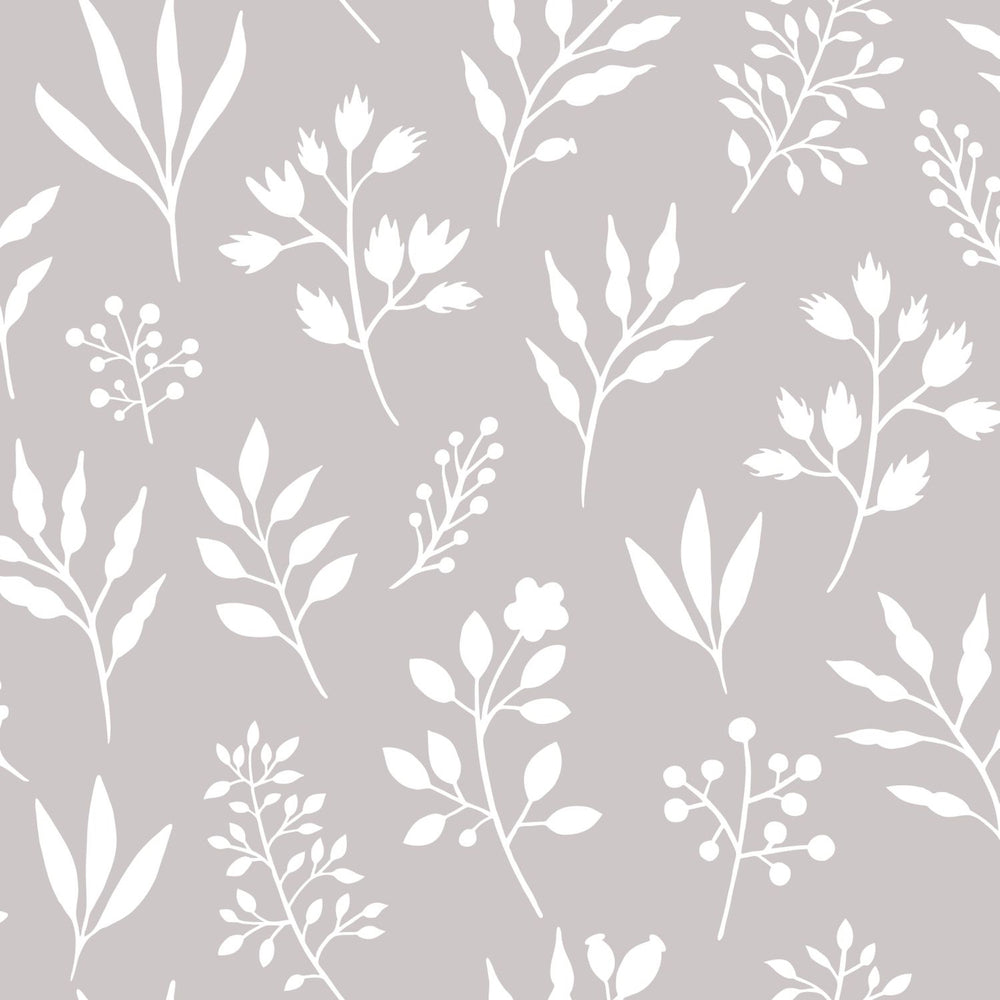 Vintage Flowers - Scandi Florals botanical wallpaper Esta Roll Lilac  139084