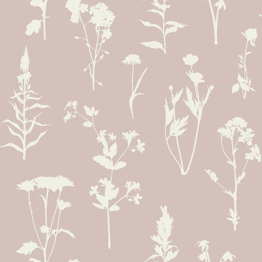 Vintage Flowers - Carnations botanical wallpaper Esta Roll Pink  139393