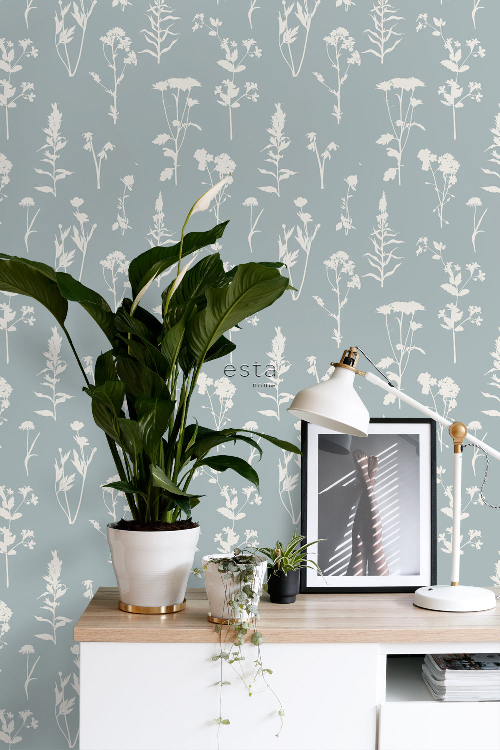 Vintage Flowers - Carnations botanical wallpaper Esta    