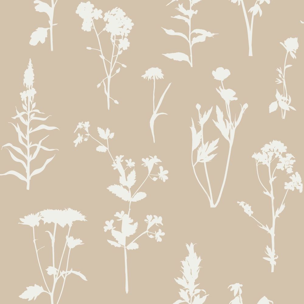 Vintage Flowers - Carnations botanical wallpaper Esta Roll Beige  139484