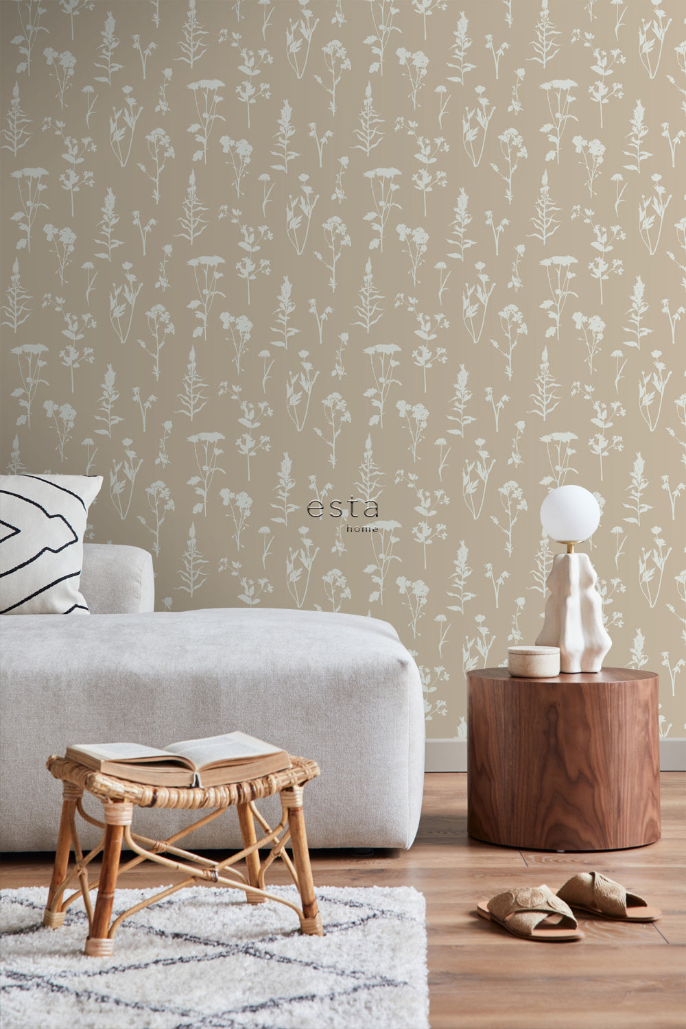 Vintage Flowers - Carnations botanical wallpaper Esta    