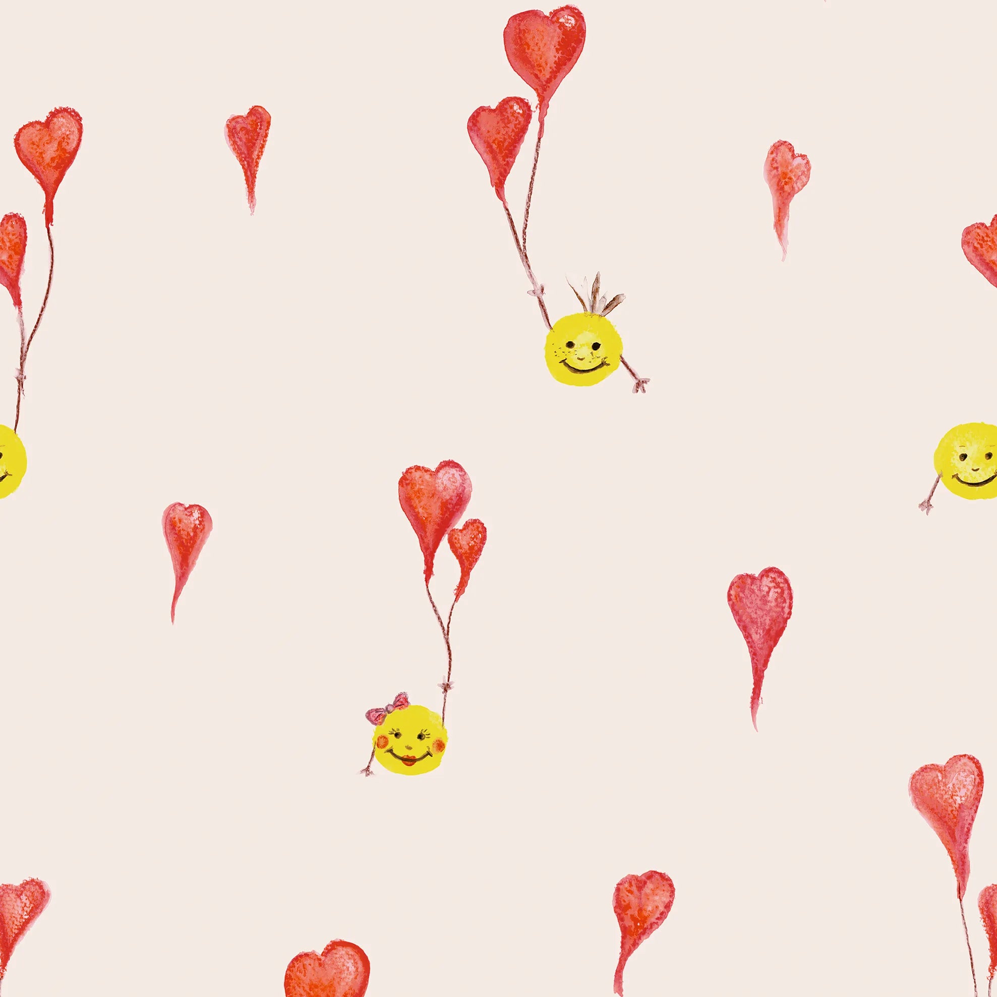 Happy Inner Child - Inner Smile kids wallpaper Hohenberger Roll Red 27557