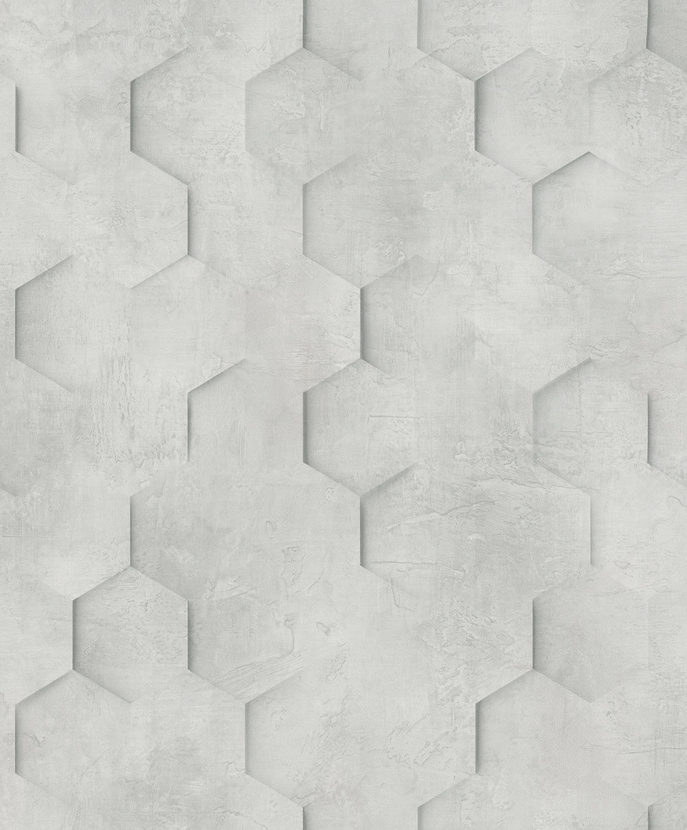 Loft Superior - Metropolis geometric wallpaper Marburg Roll Light Grey  34159