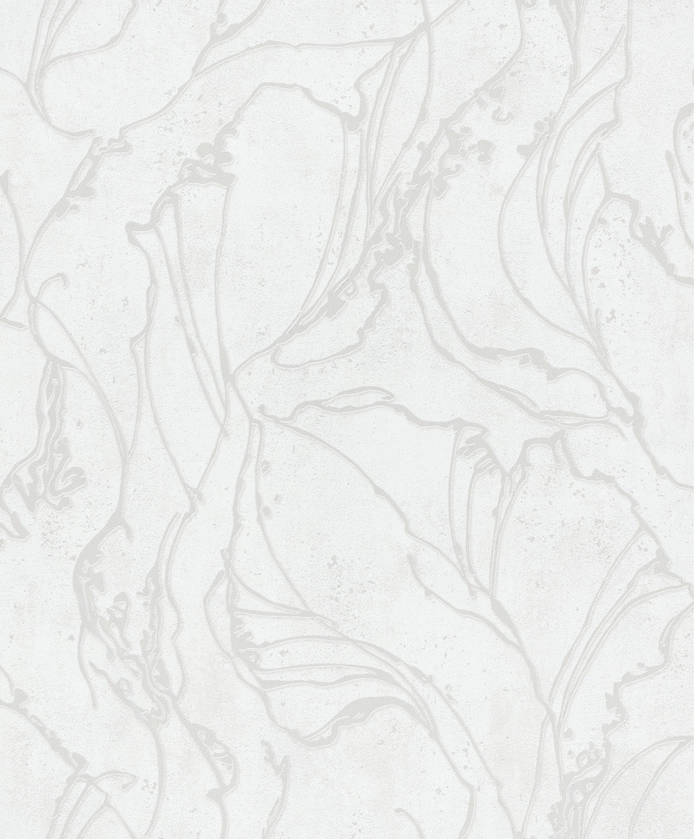 City Glow - Floral Mirage botanical wallpaper Marburg Roll White  34251