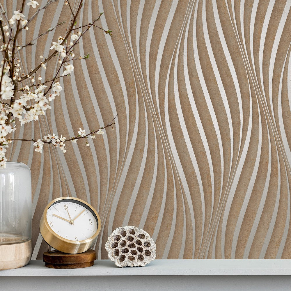 City Glow - Tranquil Tides geometric wallpaper Marburg    