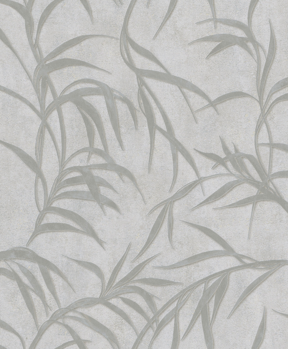 City Glow - Ethereal Foliage botanical wallpaper Marburg Roll Grey  34286