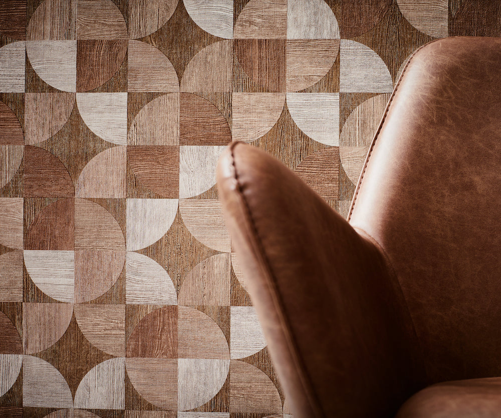 Metropolitan Stories - Scandi Geo Timber geometric wallpaper AS Creation