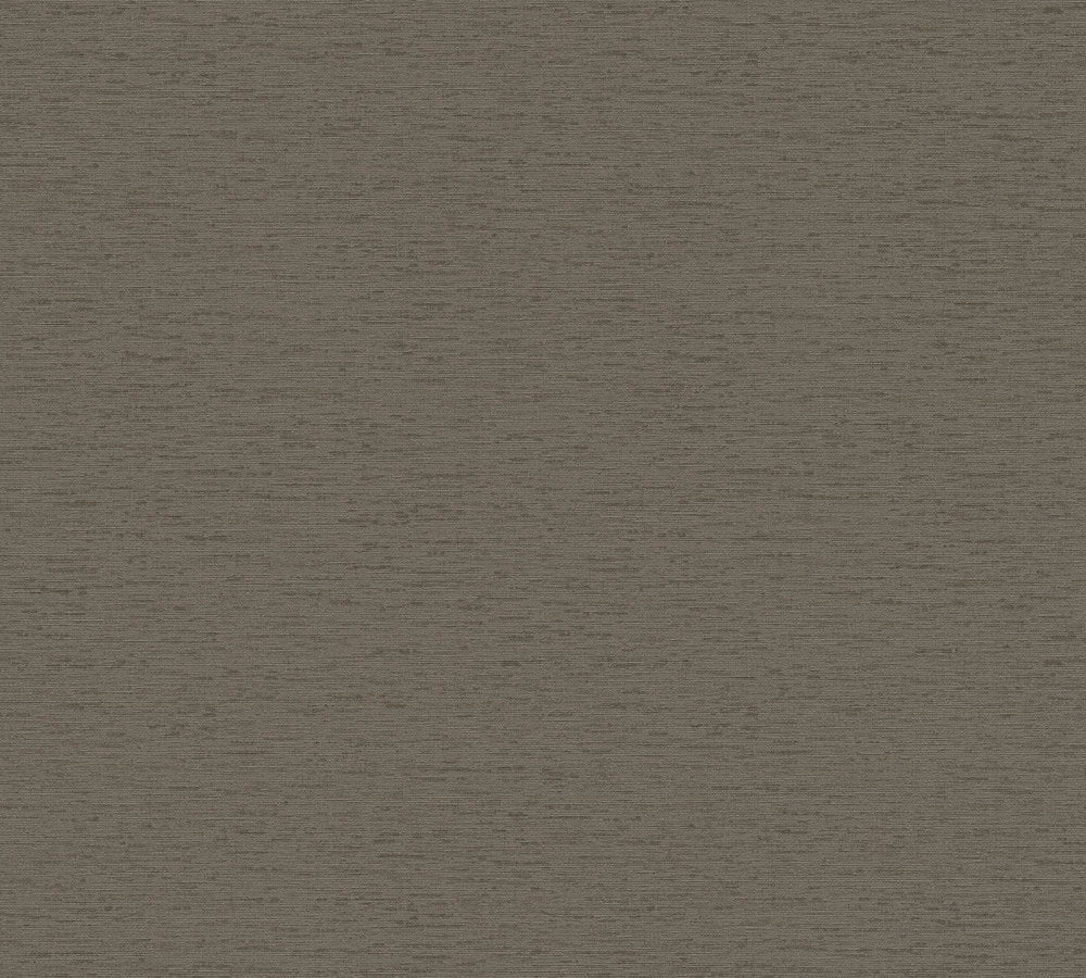 Famous Garden - Silk Look plain wallpaper AS Creation Roll Brown  393521