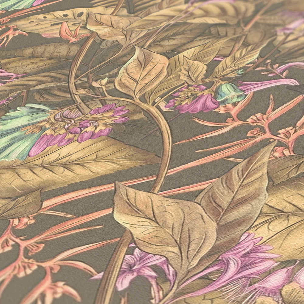 Drawn Into Nature - Dancing Nature botanical wallpaper AS Creation    