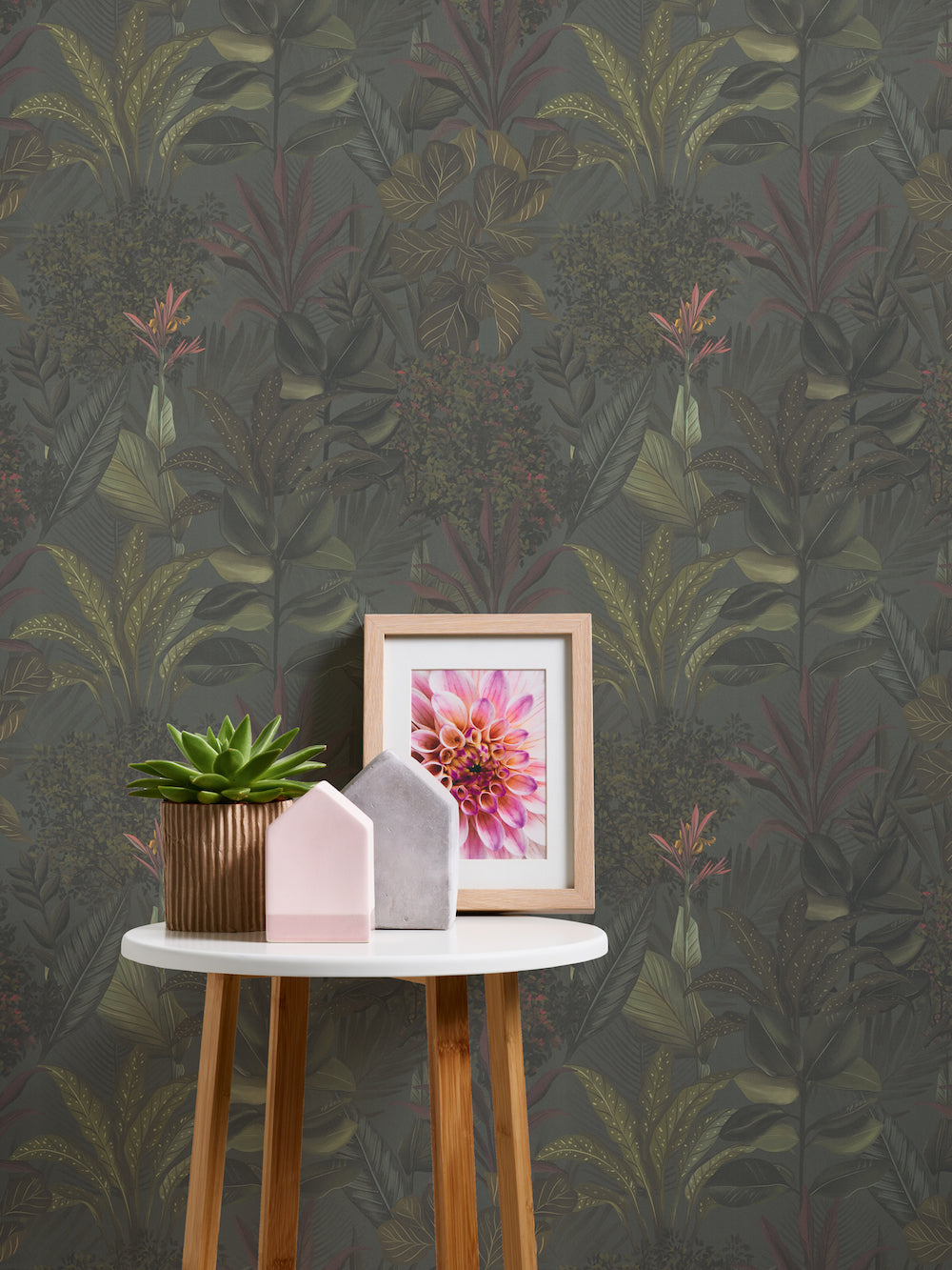 Drawn Into Nature - Mystery Jungle botanical wallpaper AS Creation    