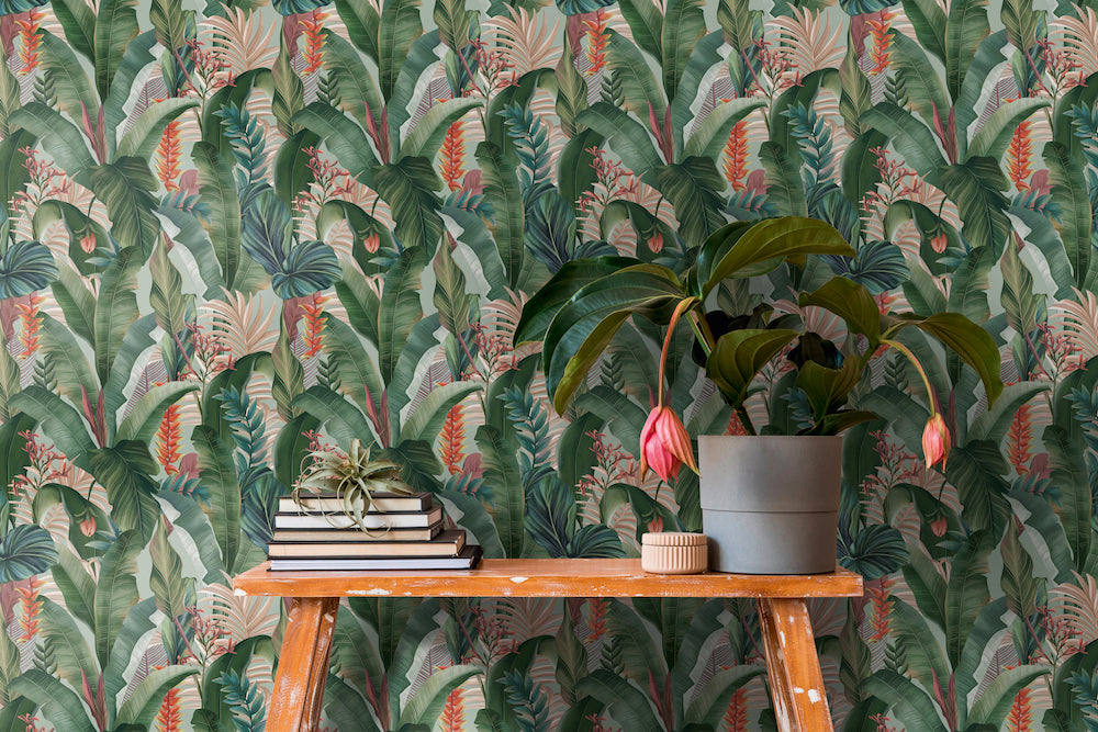 Drawn Into Nature - Jungle Dream botanical wallpaper AS Creation    