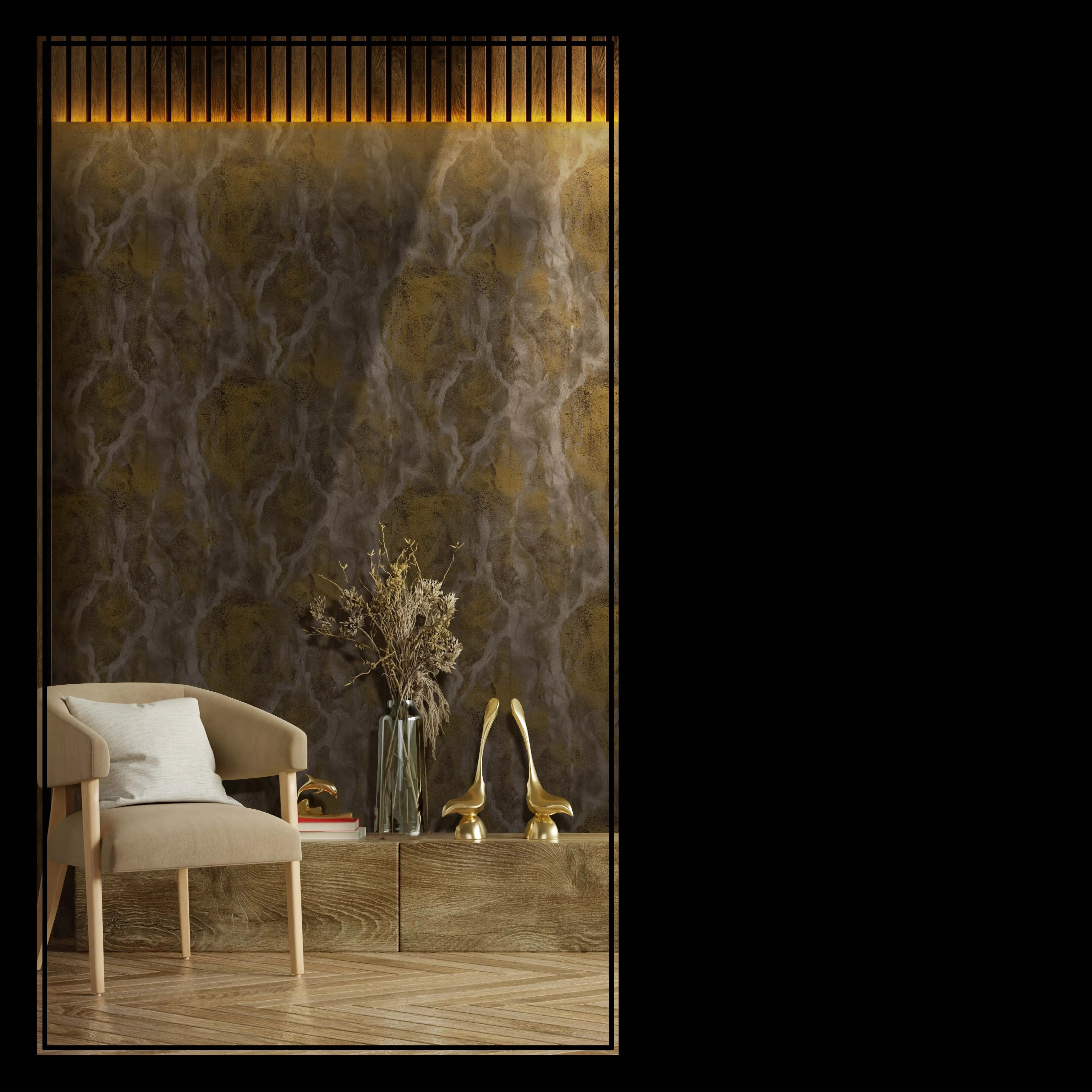 Cromie - Shore textile wallpaper Parato