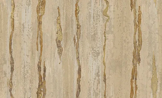 Cromie - Golden Thread textile wallpaper Parato Roll Taupe 49362