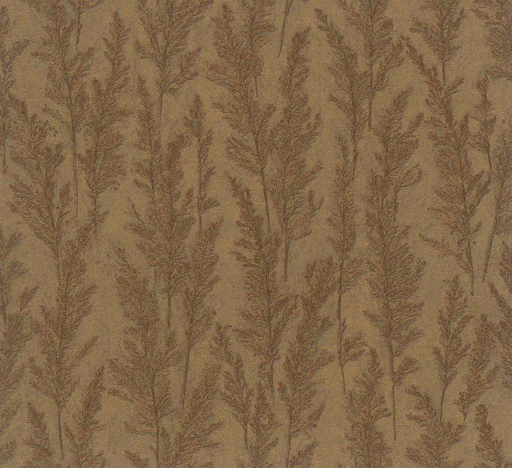 Natural Opulence -  Blades of Grass botanical wallpaper Marburg Roll Bronze  33208