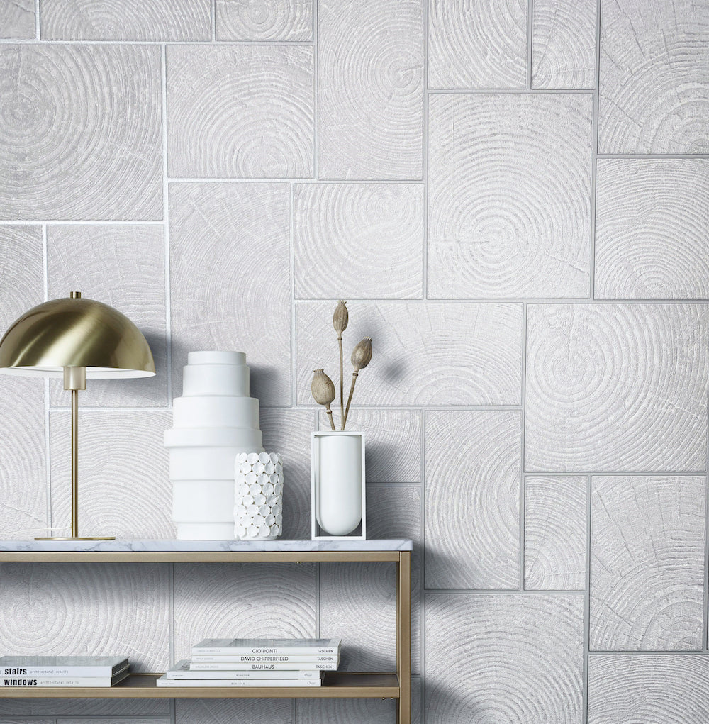 Natural Opulence -  Wood Tiles industrial wallpaper Marburg    