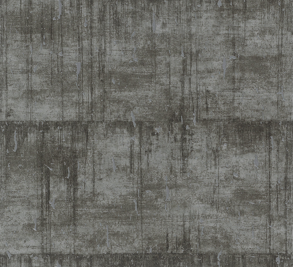 Natural Opulence -  Metallic Concrete Look industrial wallpaper Marburg Roll Dark Grey  33237