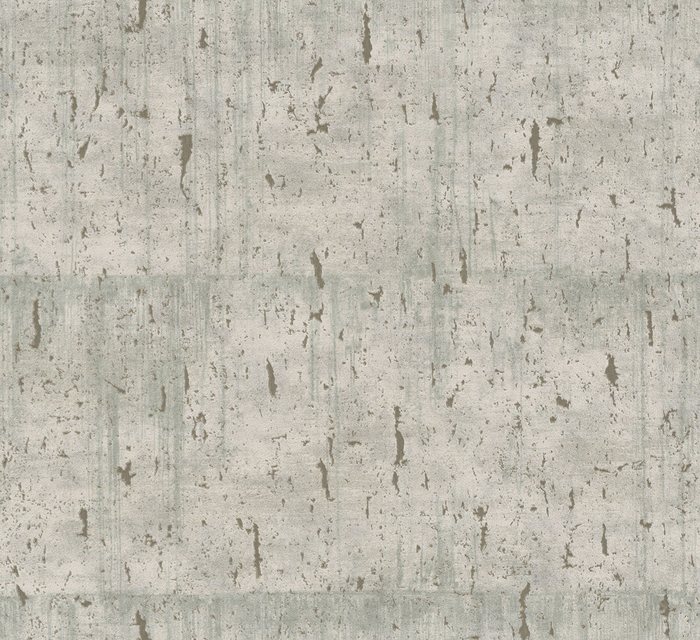 Natural Opulence -  Metallic Concrete Look industrial wallpaper Marburg Roll Grey/Beige  33238