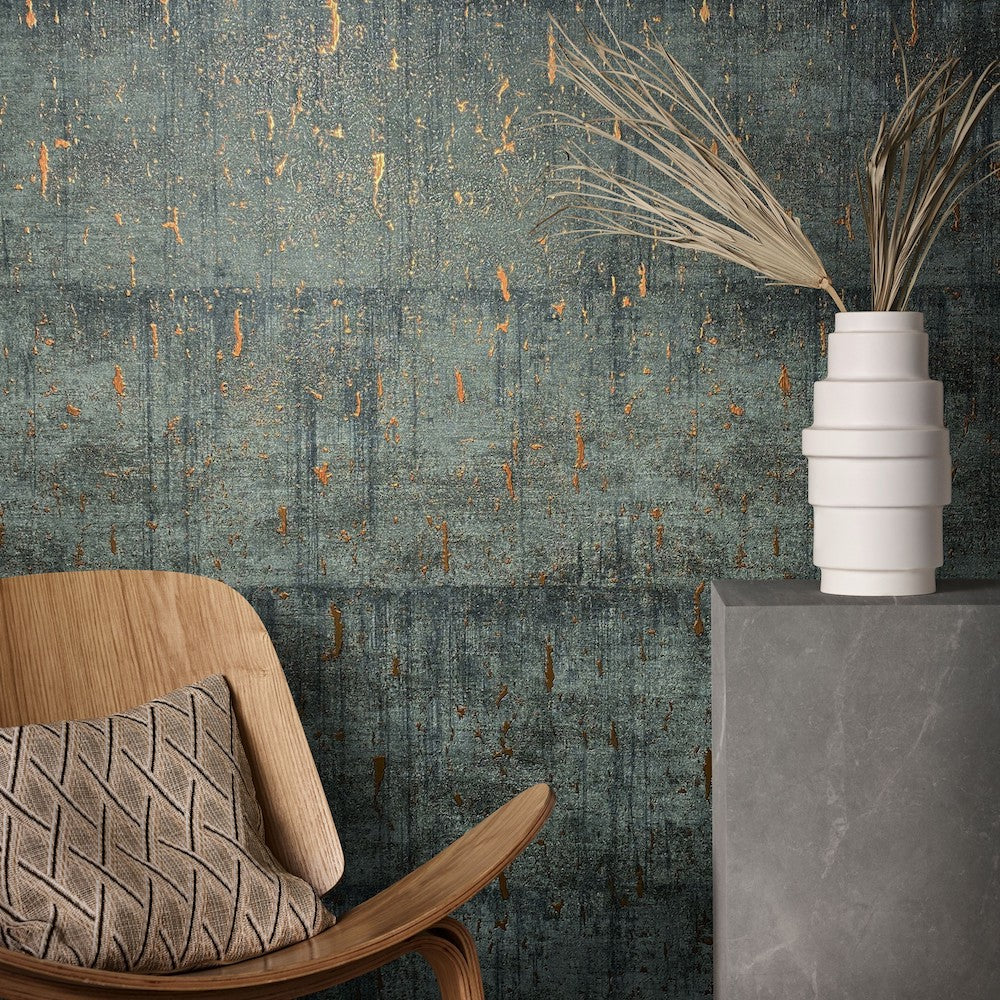 Natural Opulence -  Metallic Concrete Look industrial wallpaper Marburg    