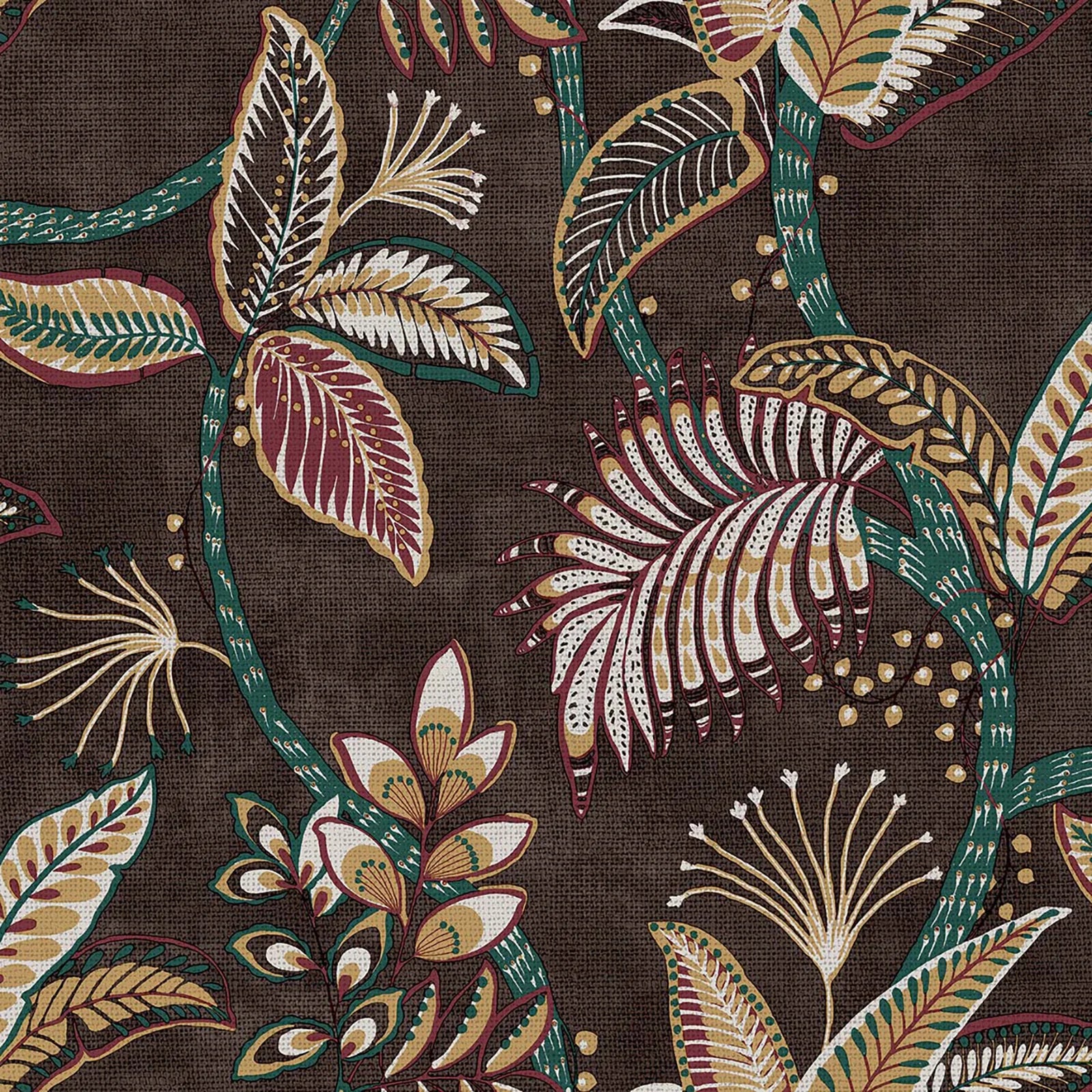 Cvlto - Acanthus botanical wallpaper Parato Roll Brown 21128