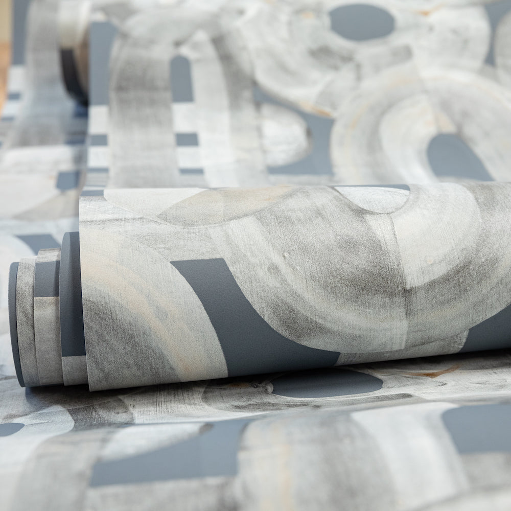 Salt & Pepper - Penello geometric wallpaper Hohenberger    