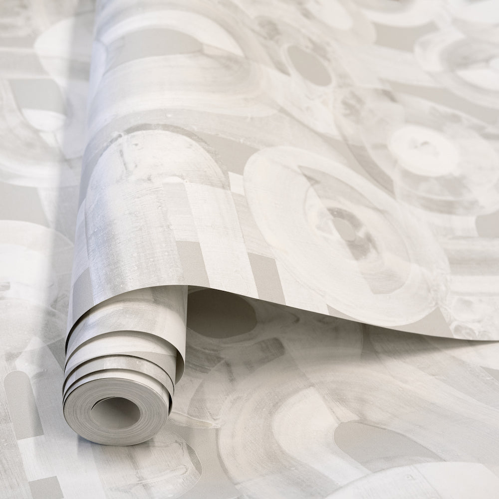 Salt & Pepper - Penello geometric wallpaper Hohenberger    