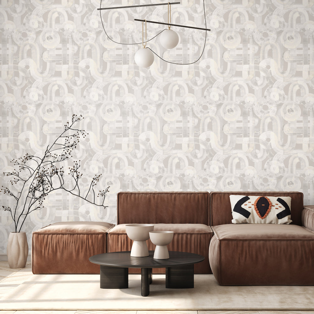 Salt & Pepper - Penello geometric wallpaper Hohenberger    