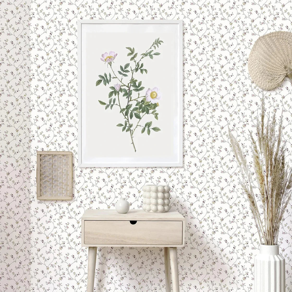 Fiori Country - Meadow botanical wallpaper Parato