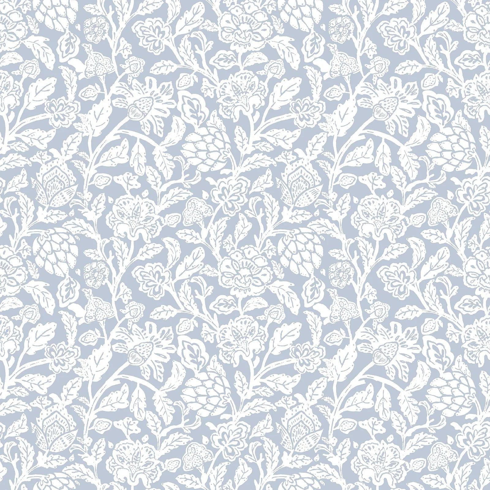 Fiori Country - Petunia botanical wallpaper Parato Roll Blue 12346