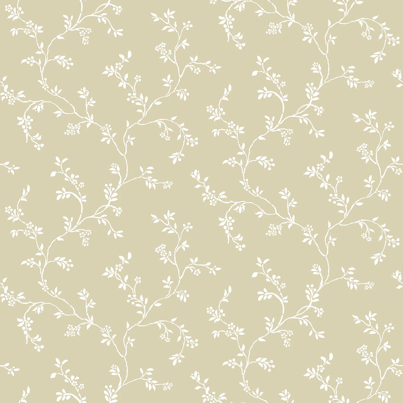 Fiori Country - Vines botanical wallpaper Parato Roll Yellow 12352