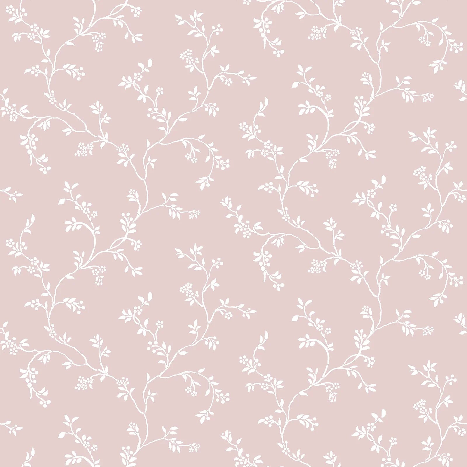 Fiori Country - Vines botanical wallpaper Parato Roll Pink 12354