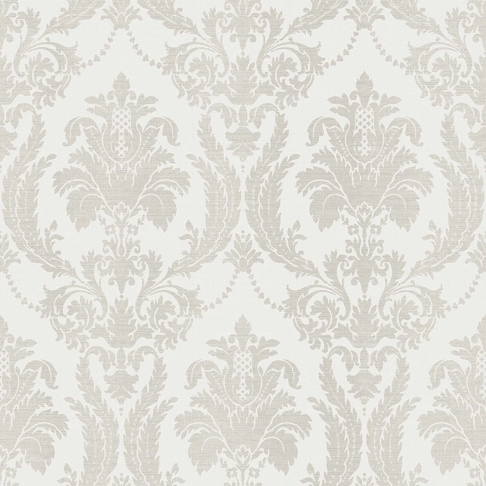 Thema - Arabesque damask wallpaper Parato Roll Gray 28802