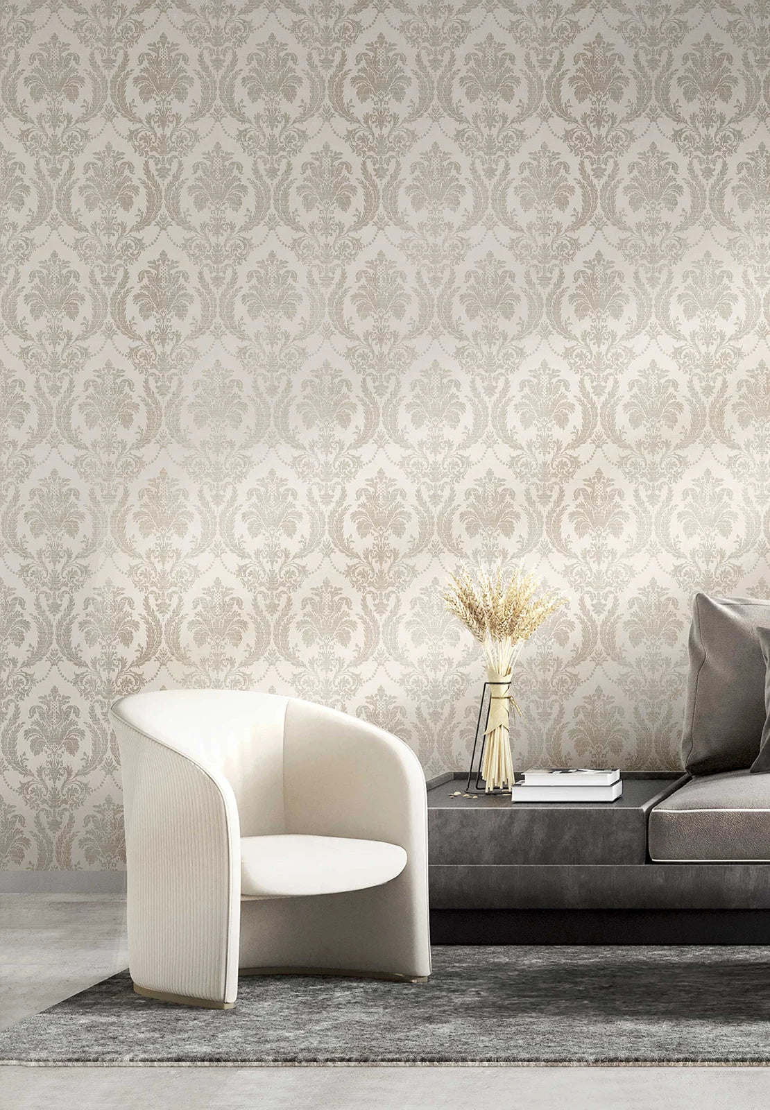 Thema - Arabesque damask wallpaper Parato    