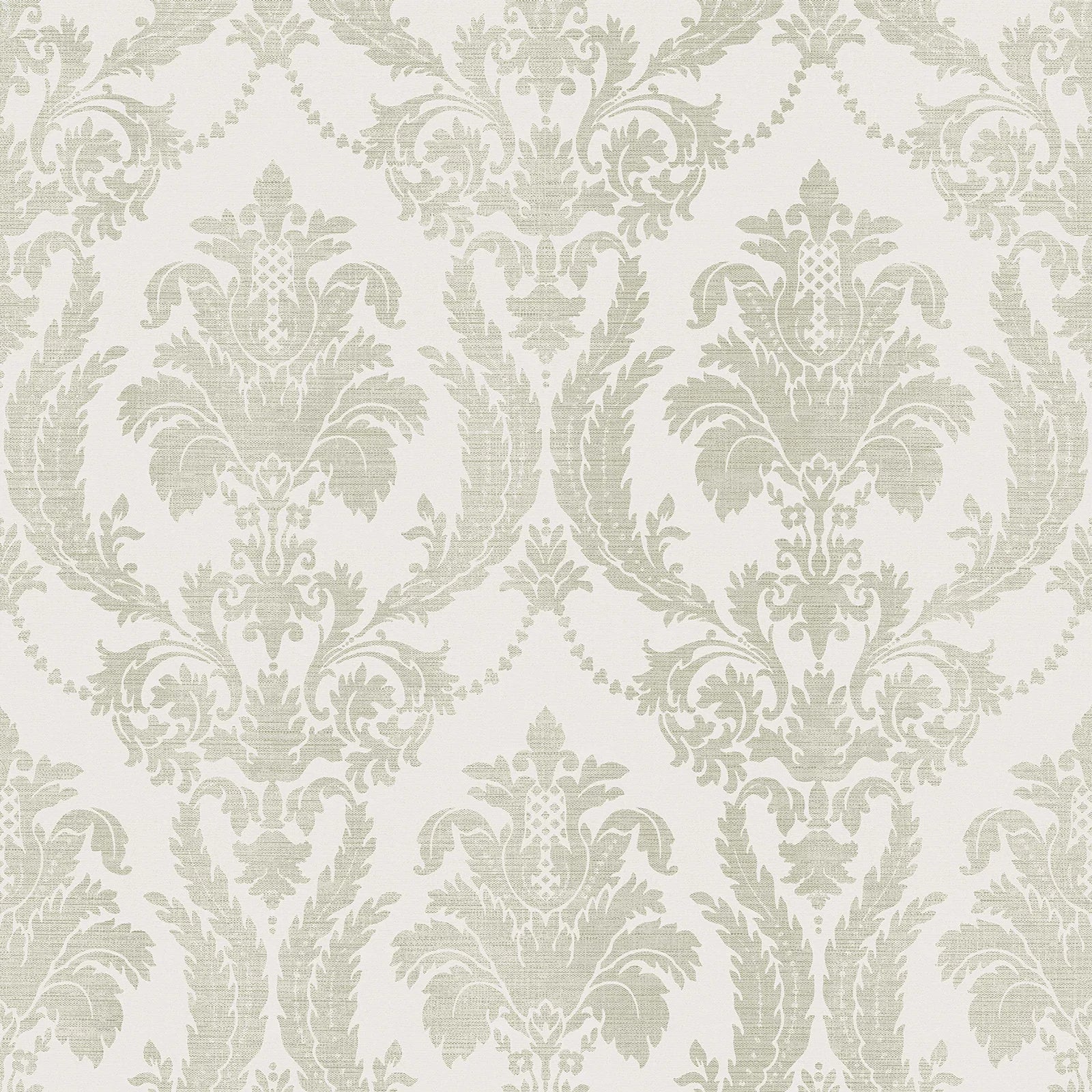 Thema - Arabesque damask wallpaper Parato Roll Beige 28805