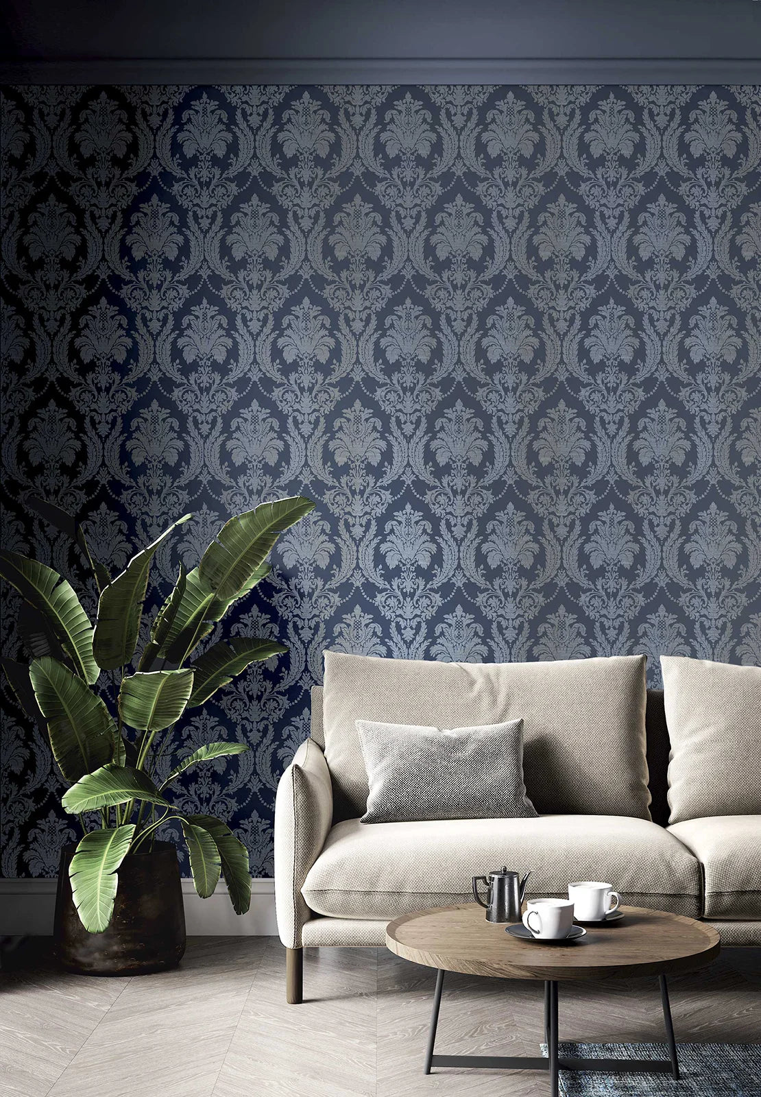 Thema - Arabesque damask wallpaper Parato    