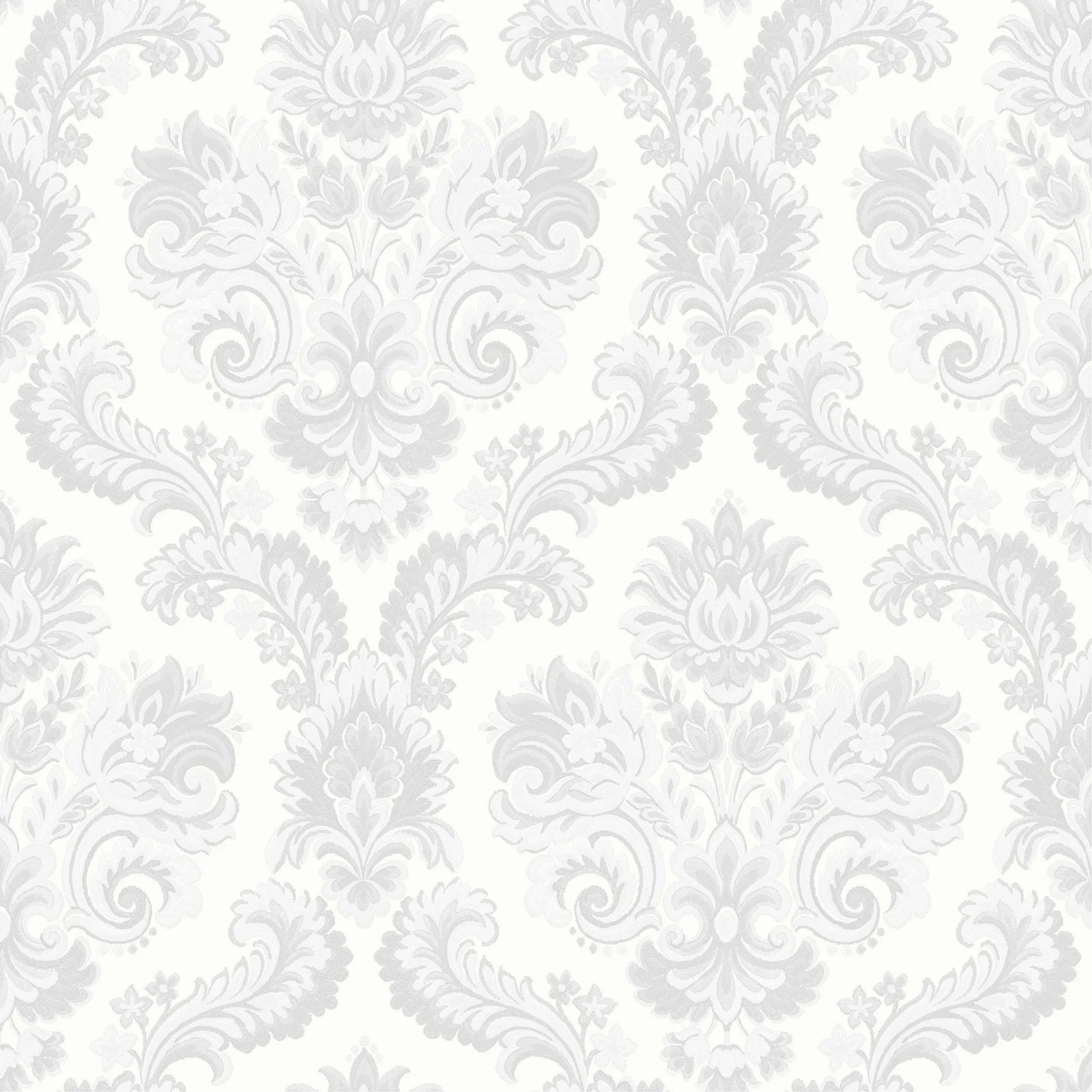 Thema - Regal damask wallpaper Parato Roll White 28820