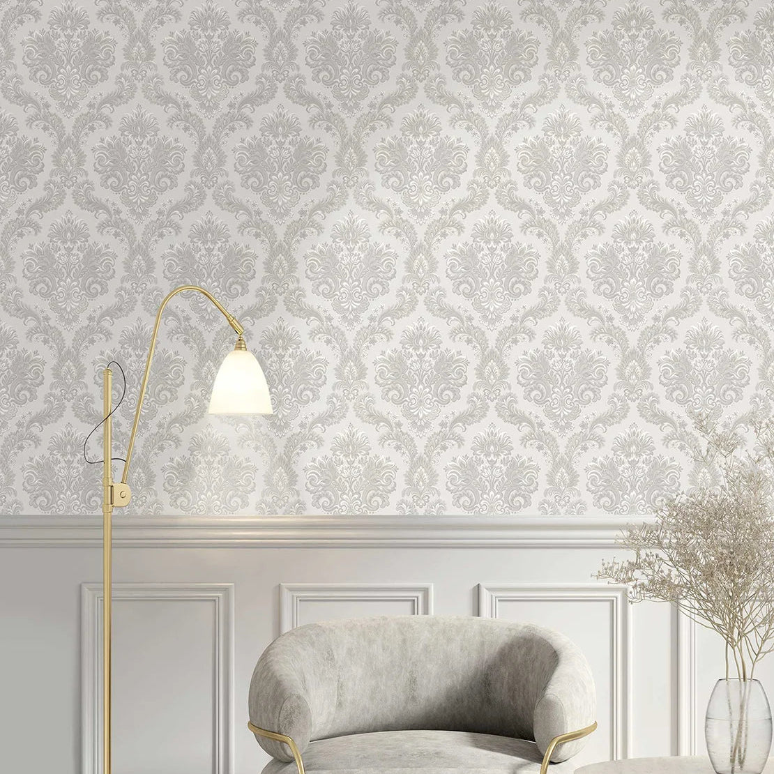 Thema - Regal damask wallpaper Parato