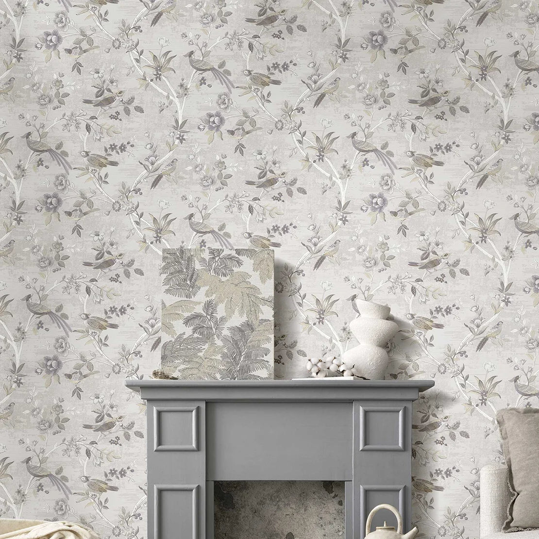 Thema - Jardin damask wallpaper Parato