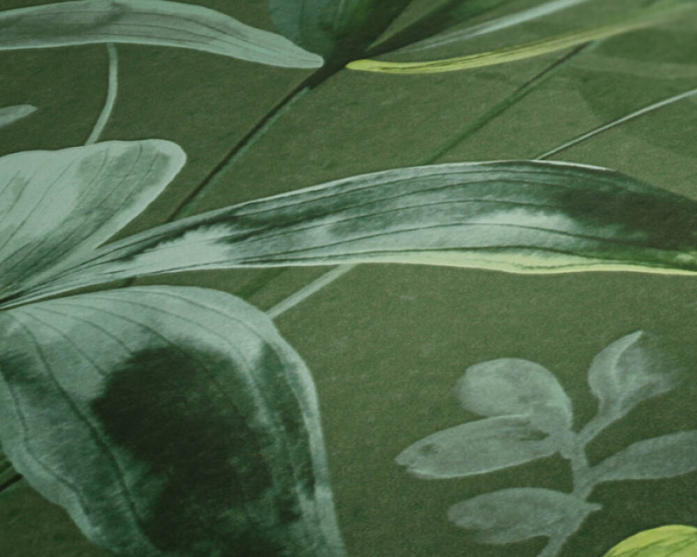 Jungle Chic - Trendy Tropics botanical wallpaper AS Creation    